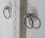 GINER Y COLOMER - Armoire 2 portes en bois de manguier blanc vieilli fait main - 180 x 100 x 40 cm